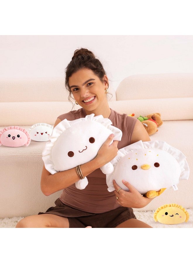Ditucu Cute Dumpling Plush Pillow Mommy 14 inch with 3 Littles 4 inch Family Food Shaped Stuffed Animal Plushies Toys Gifts for Kids - Image 4