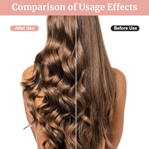 MAYCREATE® Heatless Hair Curler, Flexible Curling Rod with Hook, Satin Rollers for All Hair Types, No Heat Curls to Sleep for Curl Rods, Heatless Curls for Blowout Hair, Beige - Image 5