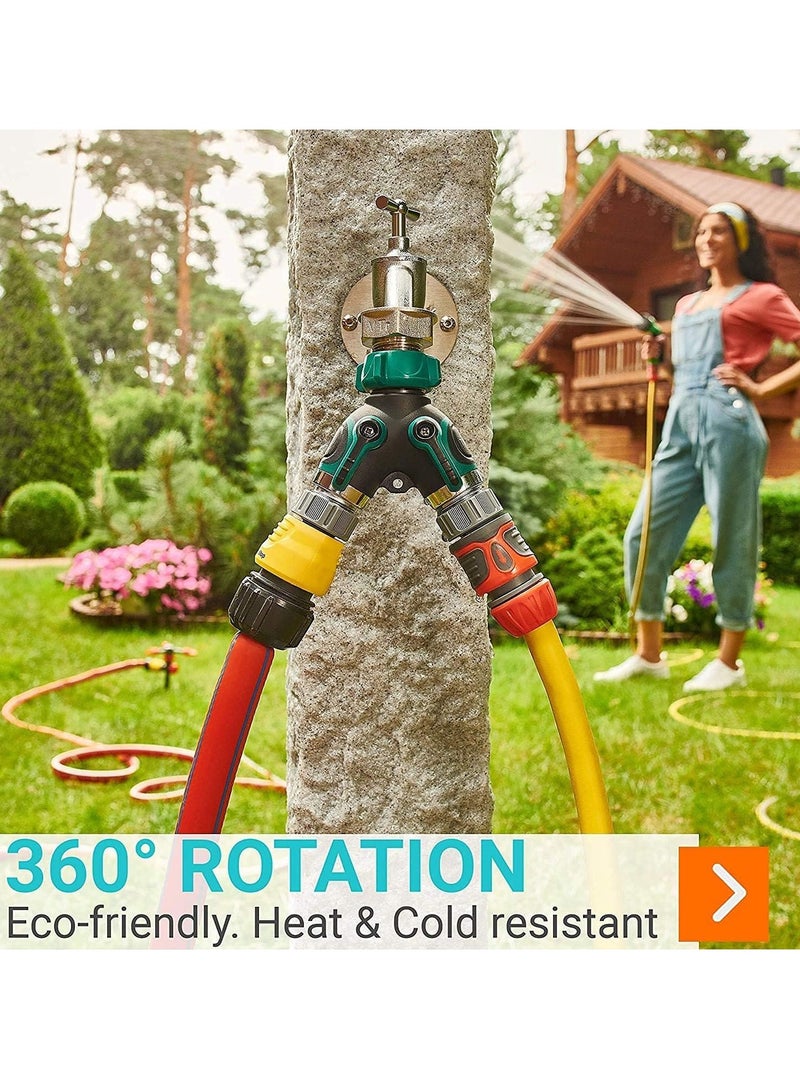 Loquat Durable Y-shape Practical Hose Splitter 3/4 Double-pass Splitter Agriculture Garden 2-way Irrigating Tool Garden Accessories - Image 3