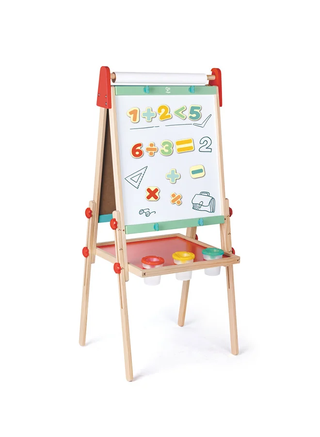 Hape Hape Wooden Magnetic Numbers - 54pcs | Includes Numbers & Math Symbols for Counting & Equations | Fine Motor & Early Math Skills | Colorful Fridge-Friendly Learning Toy