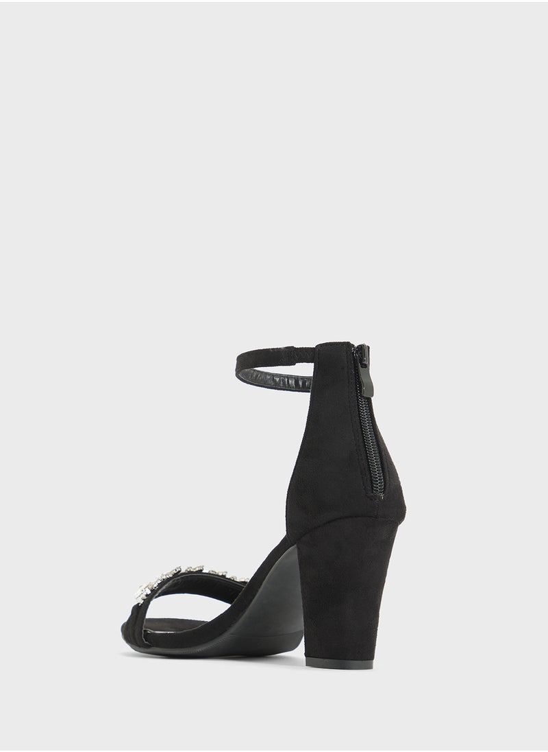 Anne Michelle - High Heel Sandal With Embellished Strap - Image 1