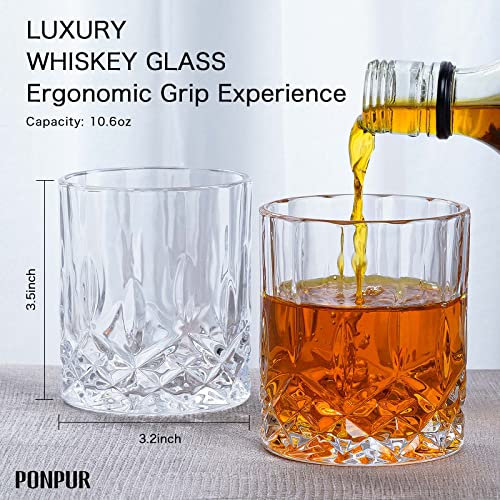 PONPUR Gifts for Men Dad Stocking Stuffers, Whiskey Decanter Set with 2 Glasses, Unique Cool Dad Birthday Gift from Daughter Son, Best Christmas Retirement Present for Man Father - Image 4