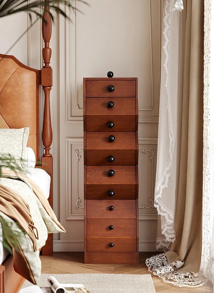 Generic Solid Wood Vintage Style Chest of Drawers, Versatile and Artistic French Living Room Storage  - Image 5