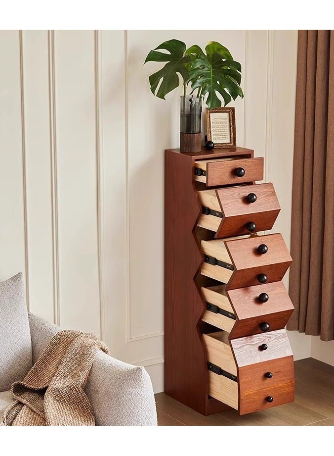Generic Solid Wood Vintage Style Chest of Drawers, Versatile and Artistic French Living Room Storage  - Image 4