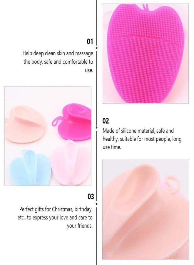 SHREE HANS CREATION Silicone Face Scrubber Exfoliator Brush, Manual Facial Cleansing For Beautyness Face &Skin Care Brush,Face Scrub Wash Brush for Women and Men (Pack of 1,Multicolor) - Image 4