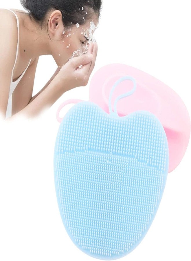 SHREE HANS CREATION Silicone Face Scrubber Exfoliator Brush, Manual Facial Cleansing For Beautyness Face &Skin Care Brush,Face Scrub Wash Brush for Women and Men (Pack of 1,Multicolor) - Image 1