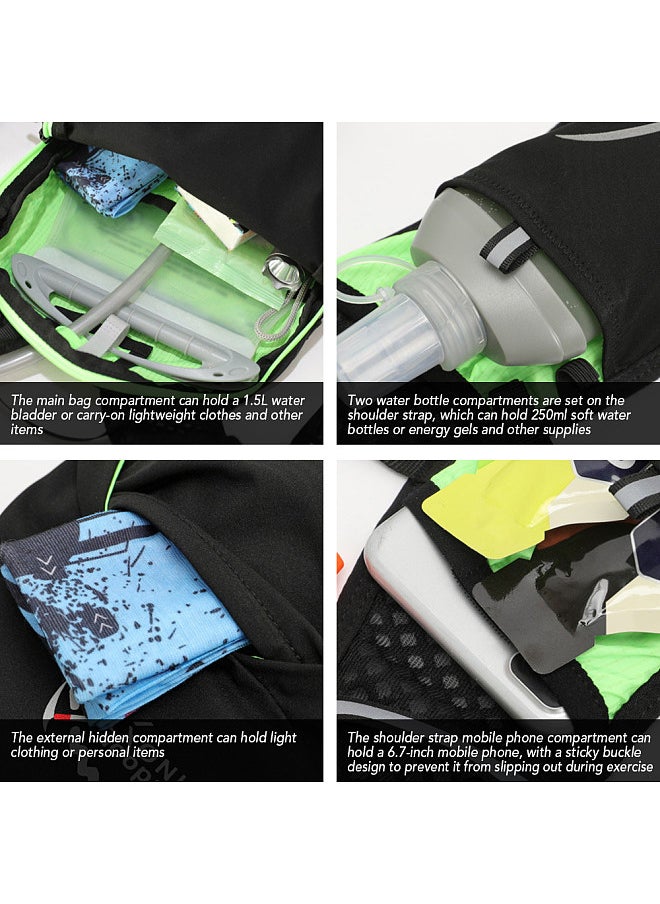 INOXTO - Hydration Vest Backpack Lightweight Breathable Running Backpack with 1.5L Water Bag Compartment - Image 1