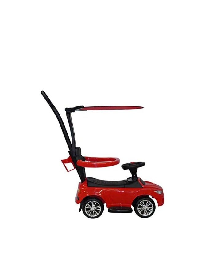 null - 3 in 1 Push Car - Convertible Toddler Ride On Toy with Adjustable Handle and Removable Canopy, Suitable for Indoor and Outdoor Use - Image 1