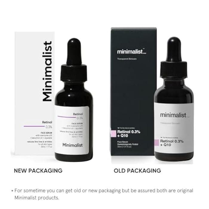 MINIMALIST سيروم ريتينول 0.3% مينيماليست مع زيت باكوتشيول لمكافحة الشيخوخة | سيروم ليلي للوجه بقاعدة سكوالان وكونزيم Q10 لتقليل الخطوط الدقيقة والتجاعيد | للنساء والرجال | 1 أونصة سائلة / 30 مل - Image 5