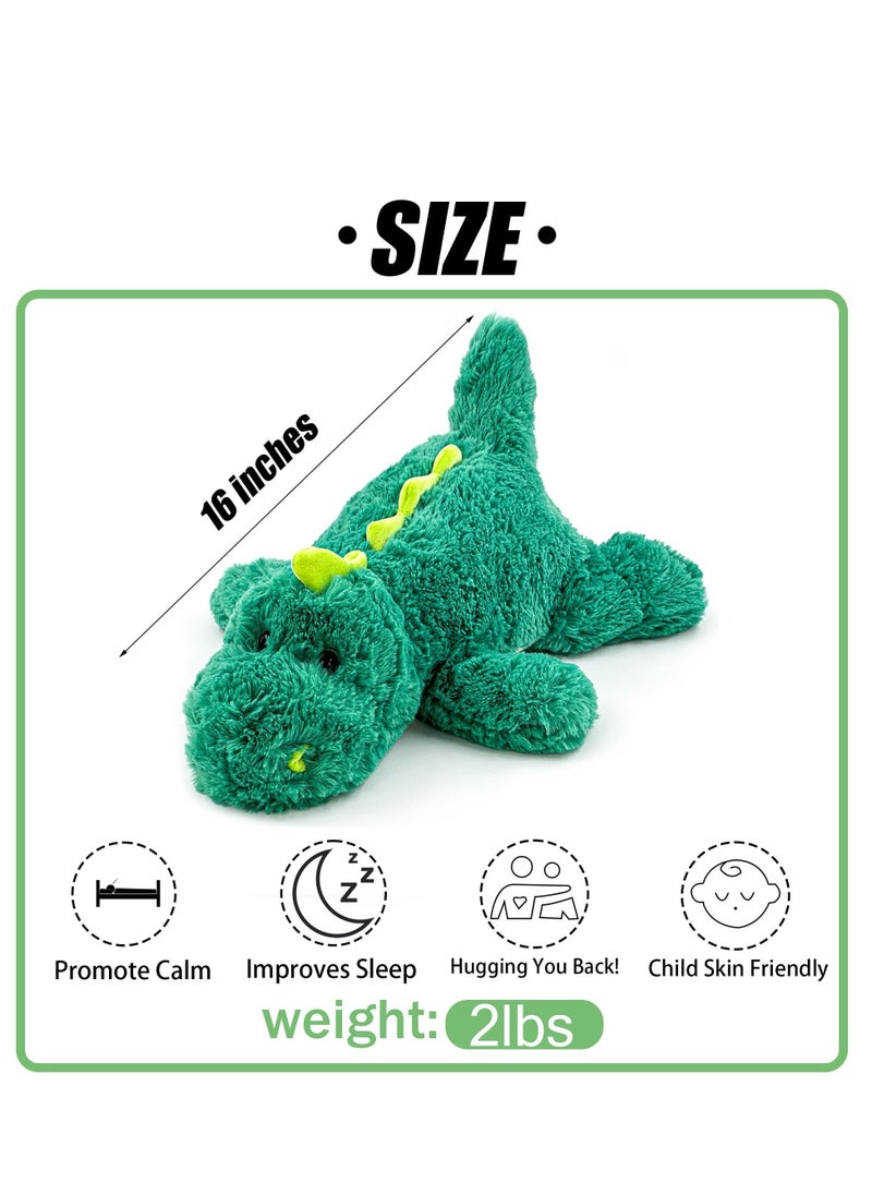 Green Dinosaur Weighted Stuffed Animals,Sensory Comfort Plush Throw Pillow Toy,Plushies Hugging Toy Gifts for Kids & Adults (Dinosaur, 16 inch 2 Pounds) - pzsku/ZE809C9060CBE8504DB2FZ/45/_/1697175643/9989a9cc-5a7b-4582-a49a-2ab66f72b652