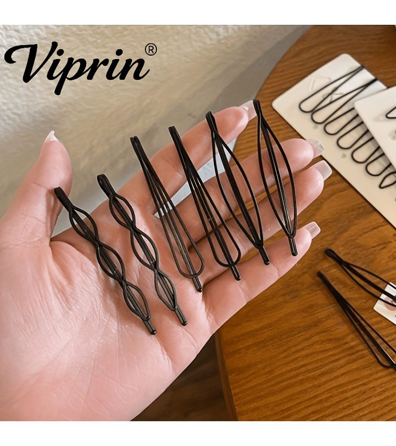 Rhombus 8pcs Women Hair Clips Forehead Styling Tools Multi Functional Daily Use - Image 5