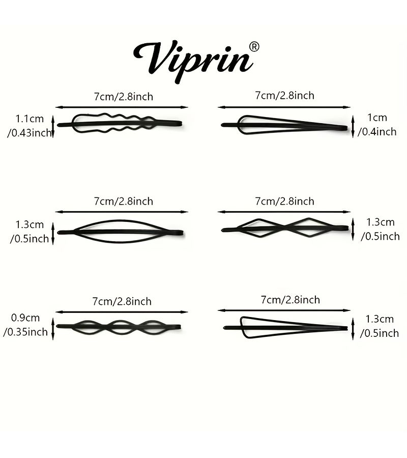 Rhombus 8pcs Women Hair Clips Forehead Styling Tools Multi Functional Daily Use - Image 4