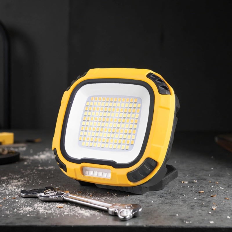 2 Pcs Rechargeable LED Flood Light with Hook and Magnetic Base 4 Modes Waterproof Power Bank Function - Image 4