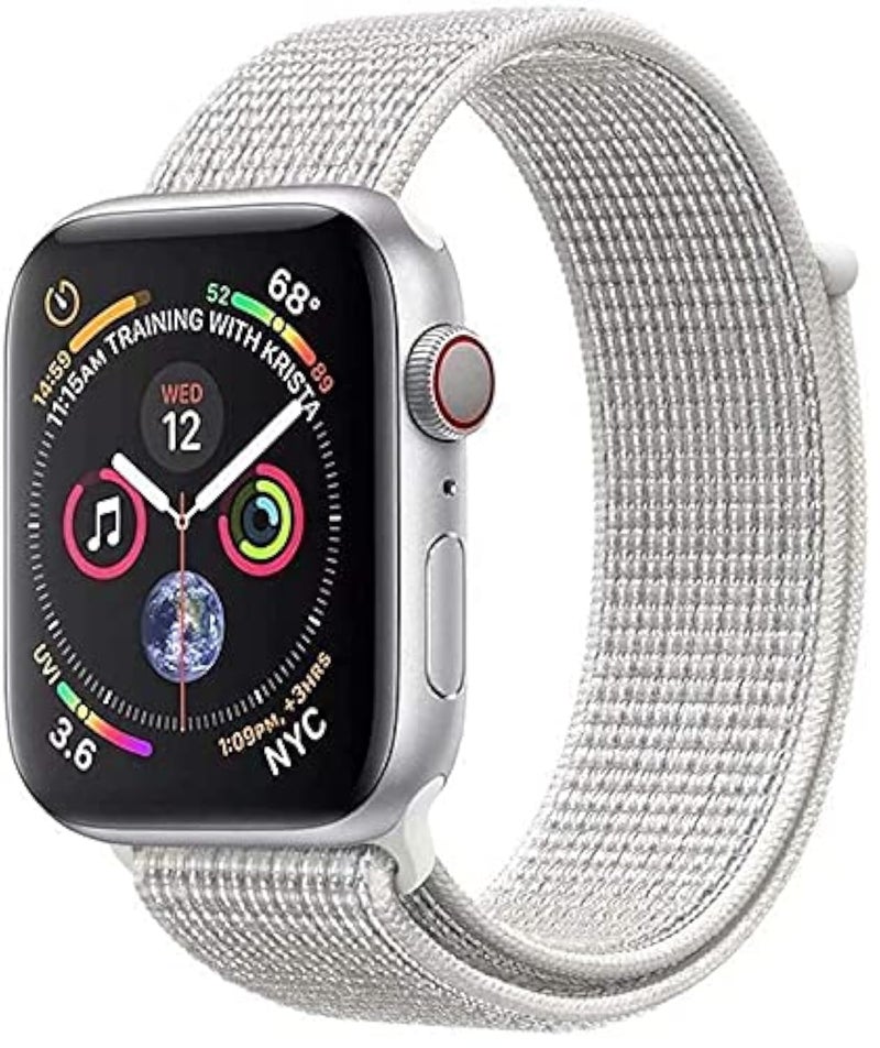 Smart Stuff For Apple Watch Series SE Size 44mm Comfort Woven Band - Seashell Grey