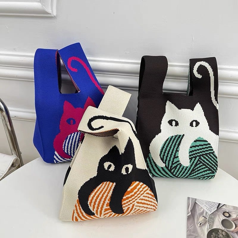 Women's Knitted Tote Bag - Image 3