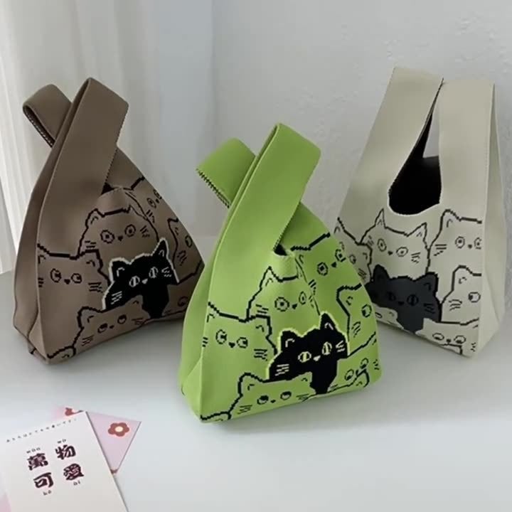 Women's Knitted Tote Bag - Image 4