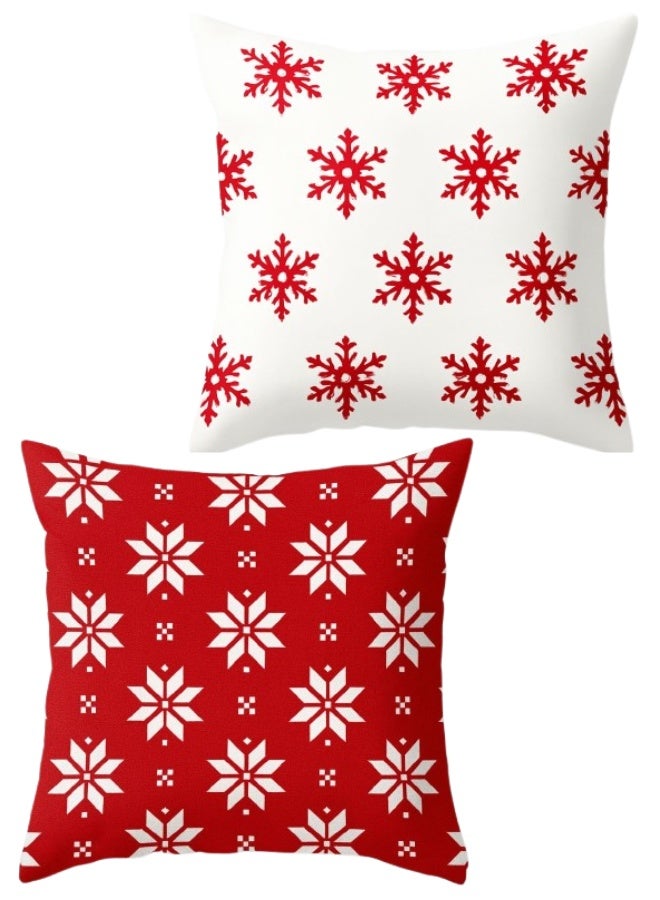 snooze Cushion cover set 2pcs, 40*40 cm, snow design - Image 1