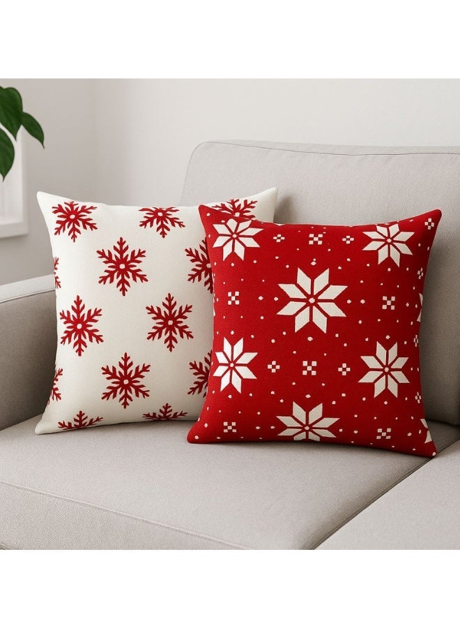 snooze Cushion cover set 2pcs, 40*40 cm, snow design - Image 2