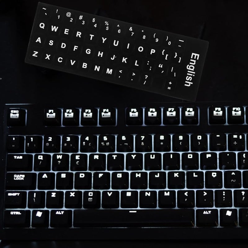 EXCEART 10 Sheets English Keyboard Stickers Removable Easy Apply for Laptop Desktop - Image 5
