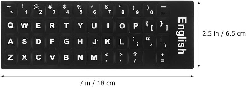 EXCEART 10 Sheets English Keyboard Stickers Removable Easy Apply for Laptop Desktop - Image 3