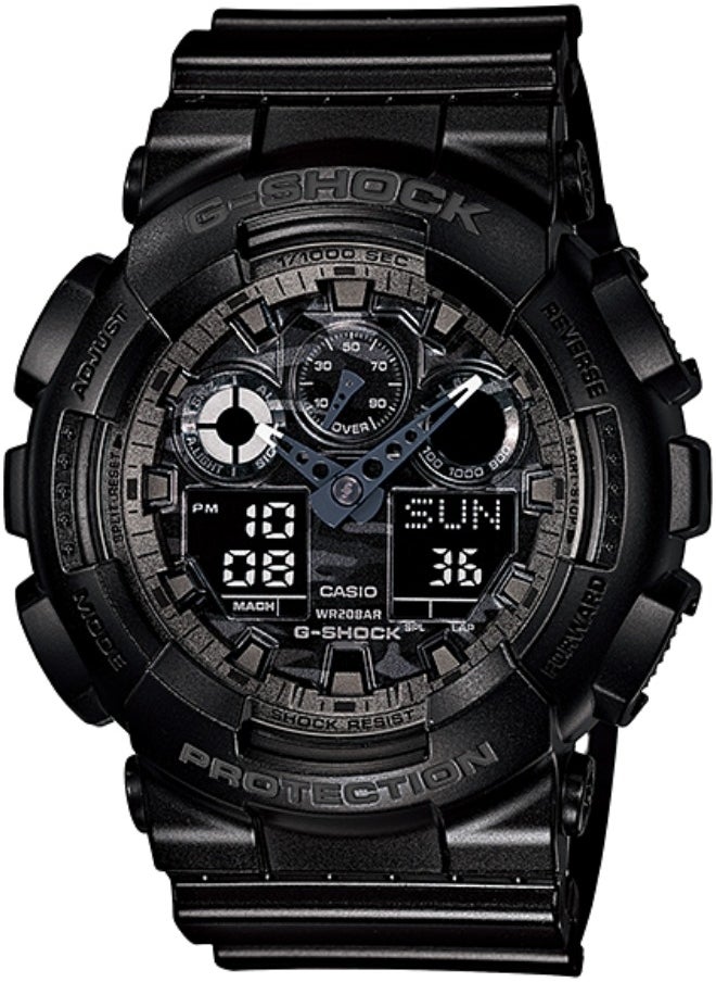 G-SHOCK GA-100CF-1A Camouflage Dial Black Analog-Digital 200m Men's Watch