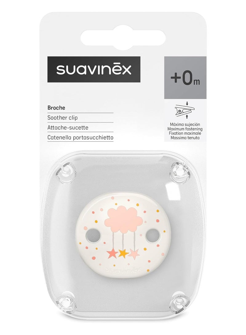 SUAVINEX مشبك مصاصة سوفينكس على شكل بيضاوي أحلام وردي L3 - Image 2