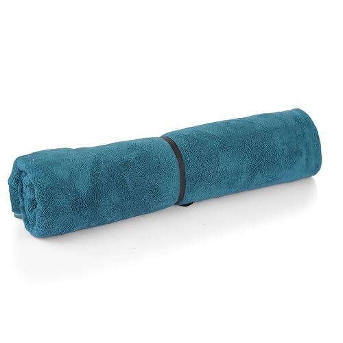 Glivary Microfiber Large Bath Towels Extra Soft Plush & Quick Dry High Absorbency Large Size Towels for Bathing(70 * 140 cm) (Greenish Blue) - Image 3