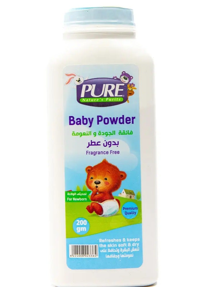 بيور بودرة أطفال خالية من العطر 200 جرام