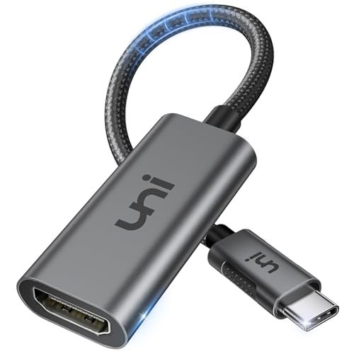 uni USB-C to HDMI Adapter 4K@60Hz, Thunderbolt 3/4 to HDMI Adapter, Type C HDMI Converter, Compatible with MacBook Pro/Air 2022, iPad Pro/Air, Surface Laptop, Dell XPS, Chromebook, Galaxy & More - Image 1