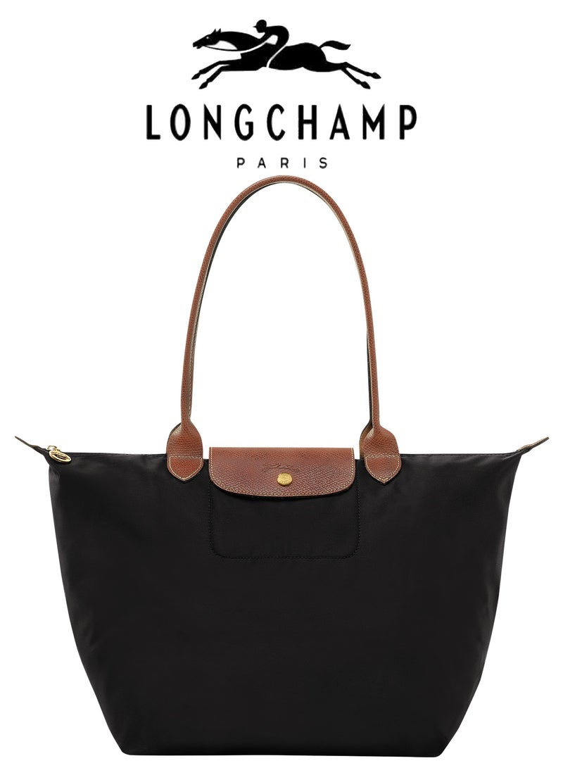Longchamp Longchamp Women's Medium Handbags, Tote Bags, Shoulder Bags, Forest Black Classic Style - Image 1
