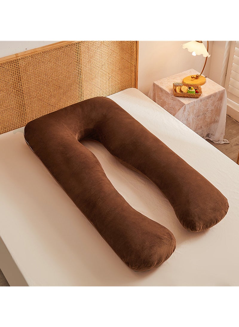 Multifunctional maternity pillow side sleeper pillow pure cotton removable and washable U-shaped nap pillow cushion - Image 2