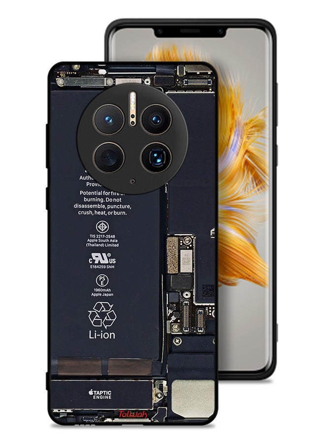 Tolwak غطاء حماية لهاتف Huawei Mate 50 Pro بنمط دائرة الهاتف - Image 1