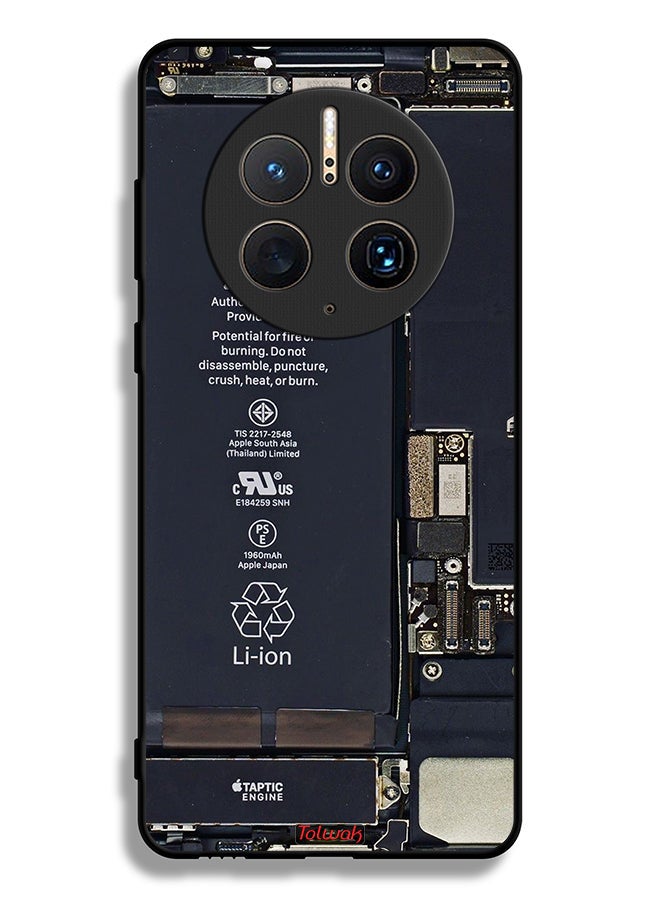 Tolwak غطاء حماية لهاتف Huawei Mate 50 Pro بنمط دائرة الهاتف - Image 2