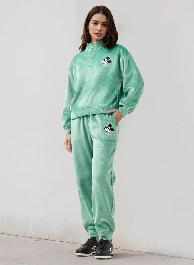 اس بي كاركترز بنطلون رياضي مطرز بشخصية ميكي ماوس - Image 2
