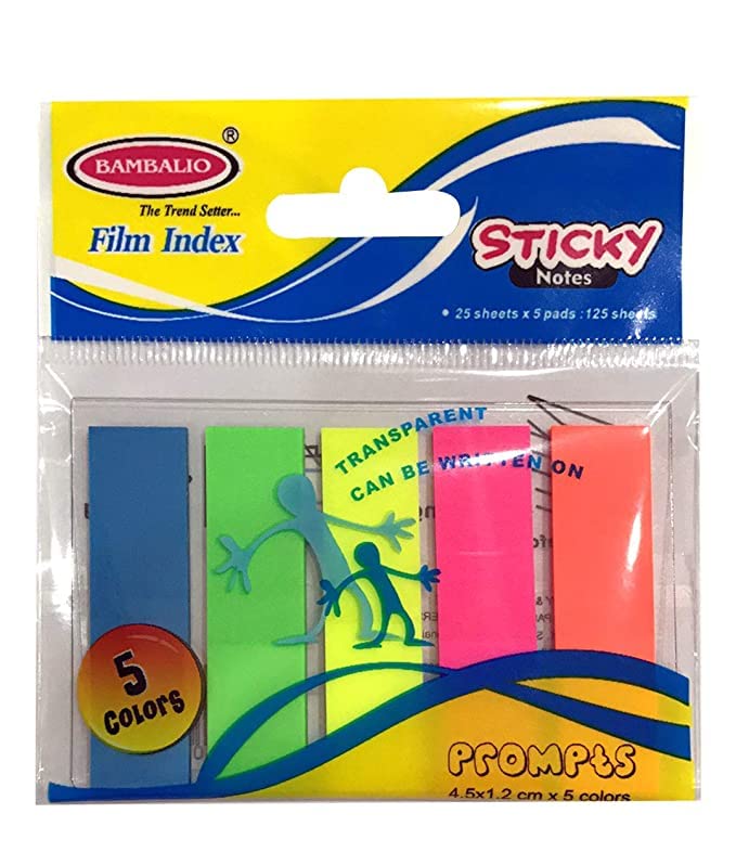 Bambalio BSNS-10 5 inch,5 Neon Colour Prompts, 25 Sheets/Prompt,Pack of 3 - Image 3
