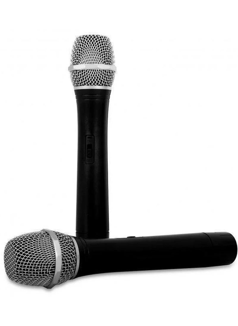 Generic - Auna Wireless Microphone System 2 Mics VHF Black - Image 1