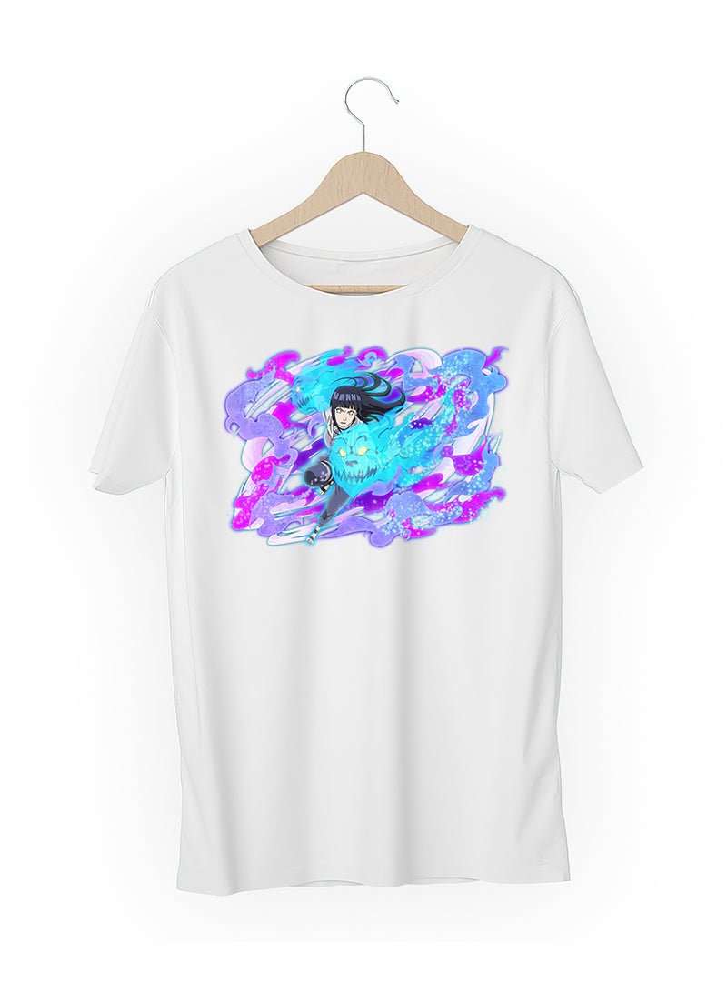 تيشرت قطن بطباعة عالية الجودة بتصميم انمي ناروتو هيناتا - Image 3