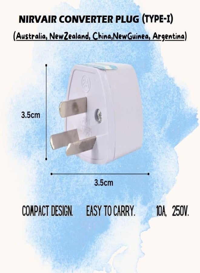 Nirvair India to Australia Plug Converter | International Power Socket for China, New Zealand, Argentina, Fiji Universal Socket | Australian Adapter for Phones, Laptops, Chargers (2) - Image 3