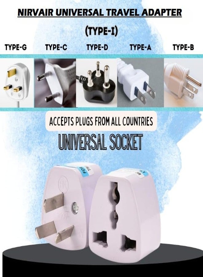 Nirvair India to Australia Plug Converter | International Power Socket for China, New Zealand, Argentina, Fiji Universal Socket | Australian Adapter for Phones, Laptops, Chargers (2) - Image 5