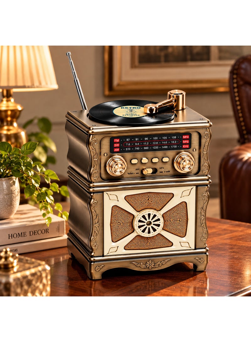 Feexot FX-2501B Retro Vintage Radio Decorative Ornament, Classic Tabletop Home Decor, Living Room & Office Decoration - Image 5