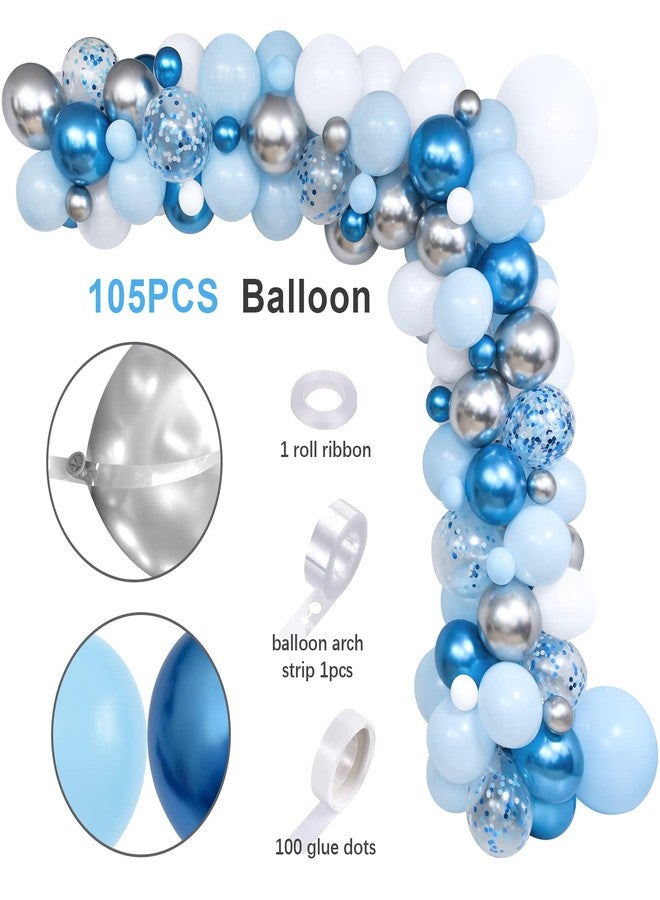 Golray 155pcs Elephant Baby Shower Decorations for Boy, Boxes with Letters/ Blue Balloon Garland Kit/ Backdrop/ Tablecloth/ Star, Elephant Kid Birthday Party Supplies Baby Boy Shower Decor - Image 3
