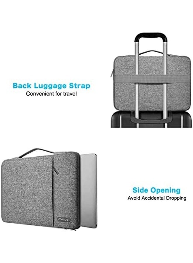 13–13.3 Inch 360 Protective Vertical Sleeve | Laptop Bag with Small Case & Trolley Belt – Gray