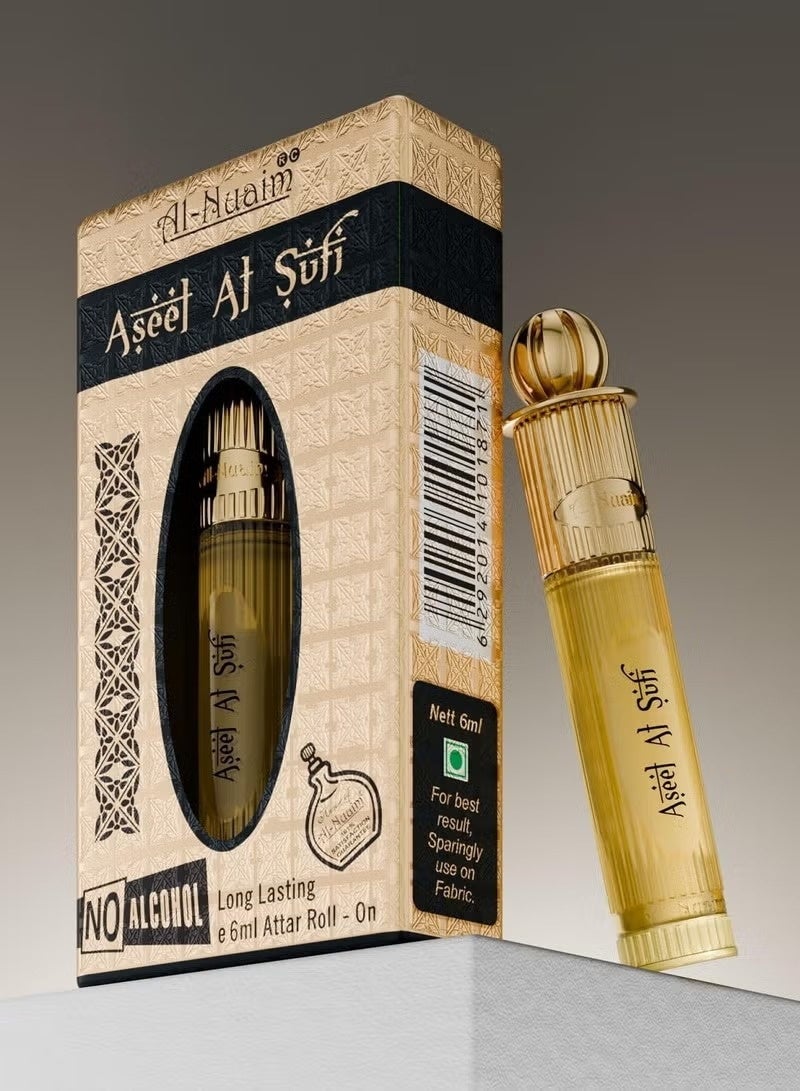 Al Nuaim Al-Nuaim Aseel Al Sufi Attar Roll On Perfume Oil, Alcohol-Free, 6ml - Image 3