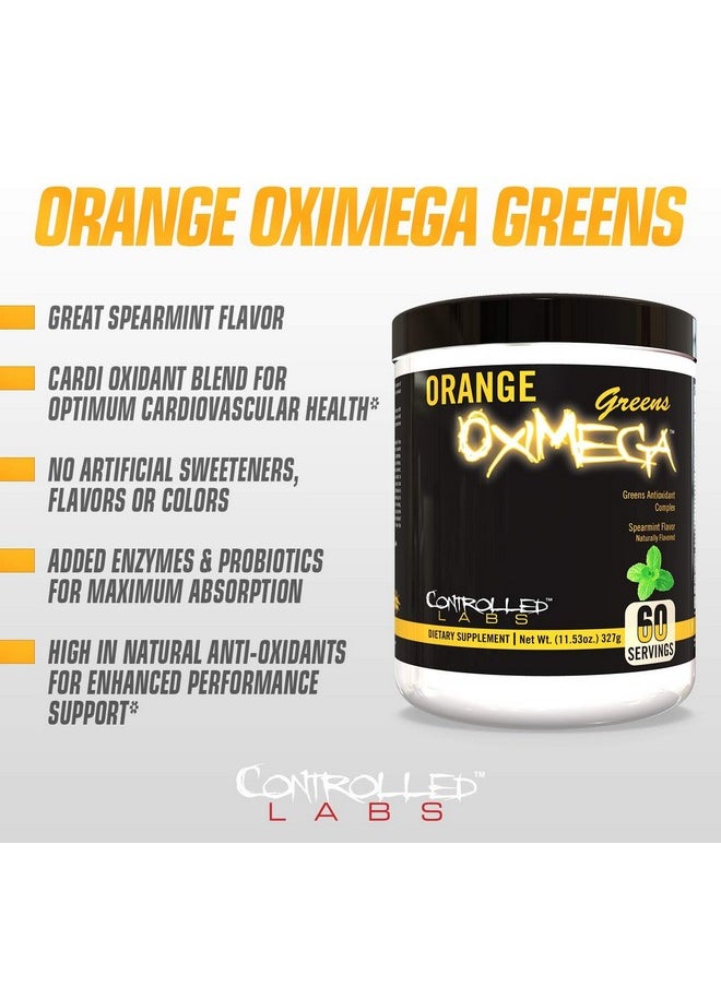 controlled labs - Orange Oximega Greens Spearmint 0.72 Lb - Image 1