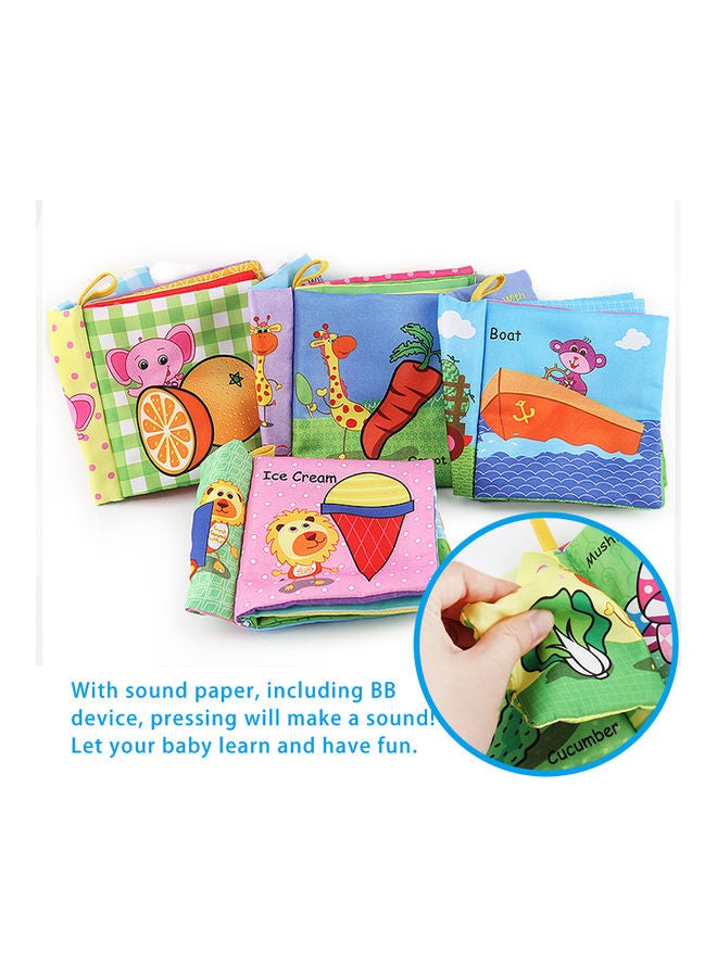 4-Piece Early Educational Baby English Cognitive Palm Book - Image 2