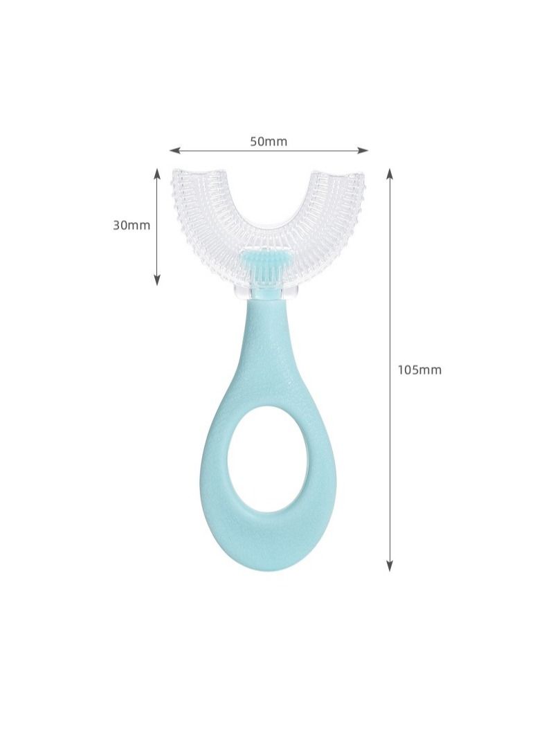 Loquat Soft Hair Silicone U-shaped Toothbrush For 2-12 Years Old Children - Image 2