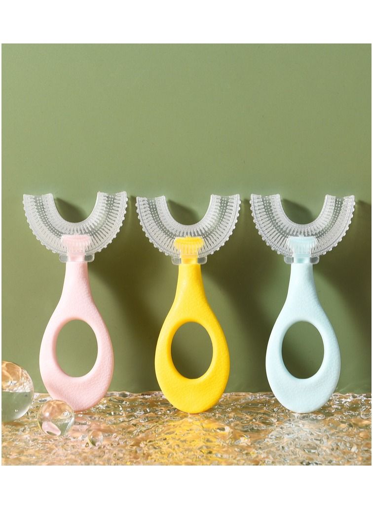 Loquat Soft Hair Silicone U-shaped Toothbrush For 2-12 Years Old Children - Image 1