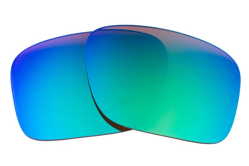 LenzFlip Polarized Replacement Lenses Compatible with Oakley Holbrook XL OO9417 provided by LF (Brown Polarized with Green Mirror) - Image 1