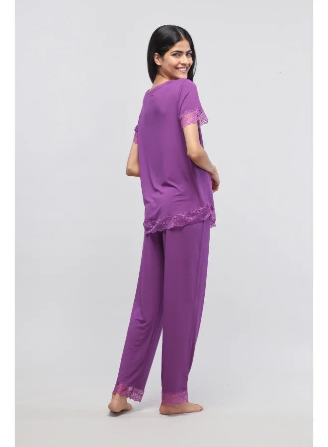نسيسيرا Dreamy Purple Lace Top