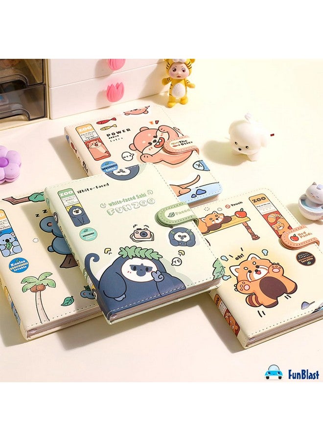 FunBlast FunBlast Kawaii 3D PU Leather Diary, Notebook Color Pages Diary with Magnetic Strap Lock, Journal Diary for Girls, Diary Set Notebooks for Girls, Size A5 (112 Pages) (Print May Vary) (Zoo)  - Image 5